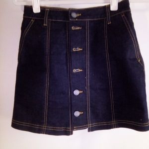 Carmar LF Denim Mini Pencil Skirt